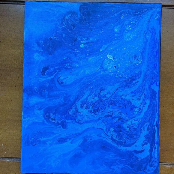 “Ianthe” 8x10” Abstract Canvas Painting - Picture 2 of 3